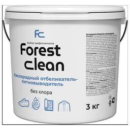 FOREST CLEAN Отбеливатель - пятновыводитель (ведро 3 кг, порошок)