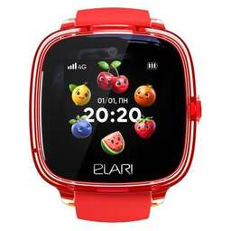 ELARI Смарт-часы KidPhone Fresh 4G, 1.4", красный/красный [kp-4g-f-r]