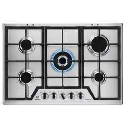 ELECTROLUX Газовая варочная панель KGS75362XX, 5 конфорок, нержавеющая сталь, серебристый