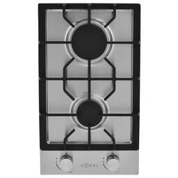 ZUGEL Газовая варочная панель ZGH291X, 2 конфорки, нержавеющая сталь, серебристый