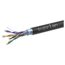 SUPRLAN Кабель сетевой информационный Standard 01-1028-1 кат.5E FTP 4 пары 24AWG PE внешний 305м черный