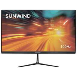 SUNWIND 21.5" Монитор SM-22FV222, 1920x1080, VA, 100Гц, 1хHDMI, черный [sm22vb01]