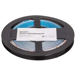 REXANT Лента светодиодная 12В, SMD2835, 14,4Вт/м, 120 LED/м, 4000K, 8мм, 5м, IP20
