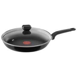 TEFAL Сковорода Easy Plus 04237926, 26см, с крышкой, черный [9100054101]