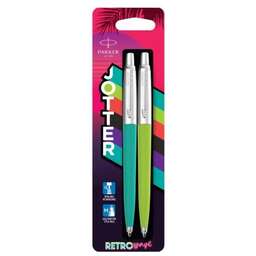 PARKER Набор ручек Jotter Originals 80s Retrowave (2186315) Caribbean Blue/Apple Green руч.шар. 2шт