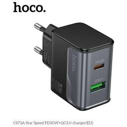 HOCO (6942007653787) CS73A 1USB+1Type-C 3.0A PD 30W+QC3.0 Midnight black