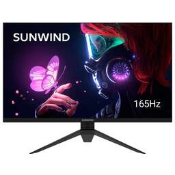 SUNWIND Монитор 27" SUN-M27BG130 черный IPS LED 3ms 16:9 HDMI матовая 300cd 178гр/178гр 2560x1440 180Hz G-Sync DP QHD 4.95кг