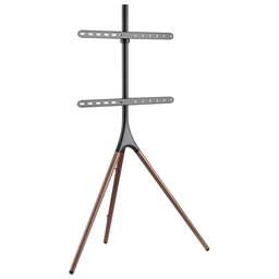 CACTUS Подставка для телевизора CS-ST1246BKWN черный/орех 45"-65" макс.32кг напольный