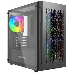 POWERCASE Корпус Mistral Micro D3B ARGB, Tempered Glass, 2x 140mm ARGB PWM+1x 120mm ARGB PWM, чёрный, mATX (CMMDB-A3)