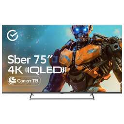 SBER Телевизор SDX-75UQ5231, темно-серый