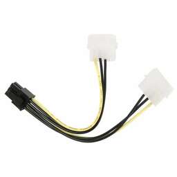 PREMIER Кабель Разветвитель 6-096-PSU-6, PCI-E 6pin (прямой) - Molex 8981 (прямой), 0.15м, пакет