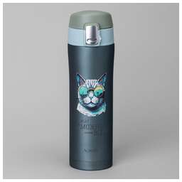 AGNESS ТЕРМОКРУЖКА CAT 420 МЛ, КОЛБА НЕРЖ.СТАЛЬ 18/10 798-109