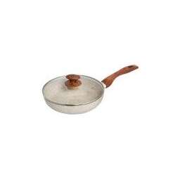 Scovo Stone Pan 26 см со стеклянной крышкой, бежевый (ST-010БЖ)