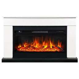 Royal Flame Bergen (Разборный) Белый с черным с очагом Vision 42 LOG LED