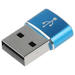 PREMIER Адаптер USB2.0 6-071, USB 2.0 A(m) (прямой) - USB Type-C (f) (прямой), пакет, синий