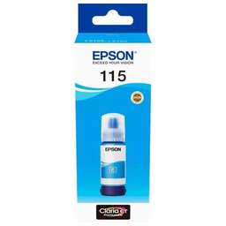 EPSON Чернила 115 C13T07D24A, для , 70мл, голубой