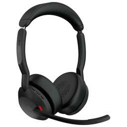 JABRA Гарнитура Evolve2 55 Link380a MS, для компьютера, накладные, Bluetooth, черный [25599-999-999]