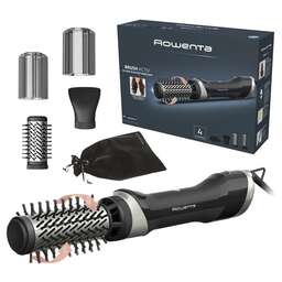 ROWENTA Фен-щетка UB9530F0, 1000Вт, черный и серебристый