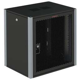 SYSMATRIX Шкаф коммутационный (WP 6612.930 ) настенный 12U 600x600мм пер.дв.перфор. 2 бок.пан. 60кг серый 450мм 24кг 585мм IP20 металл