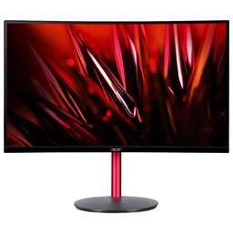 ACER 27" Монитор Nitro XZ272UVbmiiphx, 2560x1440, VA, 165Гц, 2хHDMI, 1хDP, изогнутый, черный и черный/красный [um.hx0ee.v01]