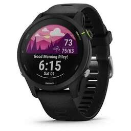 GARMIN Смарт-часы Forerunner 255, 33мм, 1.3", черный/черный [010-02641-30]