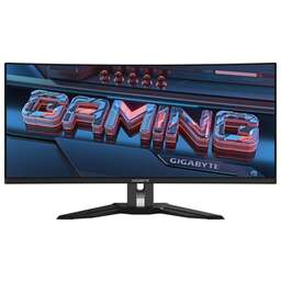 GIGABYTE Монитор 34" MO34WQC черный OLED LED 21:9 HDMI M/M матовая HAS Piv 1500000:1 250cd 178гр/178гр 3440x1440 175Hz DP UW USB 9.86кг