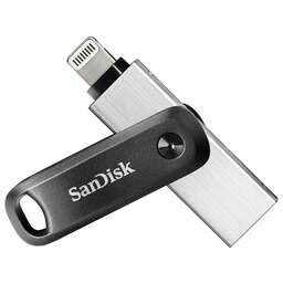 SanDisk Флеш-накопитель iXpand USB 3.0 / Lightning 64ГБ. Цвет: серебристо-черный