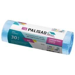 PALISAD Пакеты для мусора 30 л X 30 шт. голубые, HOME 927045