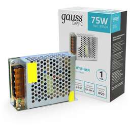 GAUSS Блок питания Basic для лен.светод. серый (BT504)