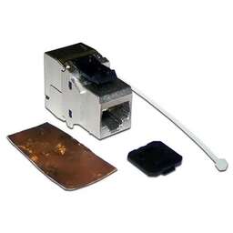 LANMASTER Модуль информационный (LAN-OK45S6A/180) Keystone RJ45 кат.6A серебристый