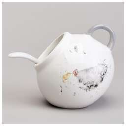 LEFARD СОЛОНКА С ЛОЖКОЙ "FUNNY HENS" 9*9,5 СМ 150 МЛ (КОР=48ШТ.) 358-2307