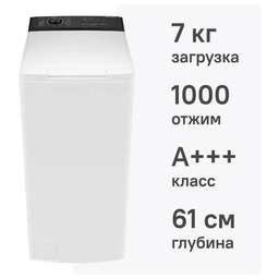 WEISSGAUFF Стиральная машина WM 40165 T класс: A+++ загр.вертикальная макс.:7кг белый