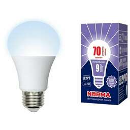 VOLPE LED-A60-9W/6500K/E27/FR/NR картон