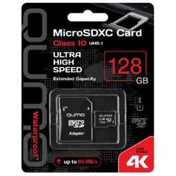 QUMO (20585) MicroSDHC 128GB - CLASS UHS-I - с адаптером