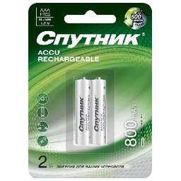 СПУТНИК Аккумулятор NI-MH HR03 800 MAH