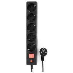 ГАРНИЗОН (22425) ECL-5-B-1.4, 5р, 10А, 1.4м, ур.защиты 4, черный, пакет