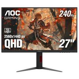 AOC 27" Монитор Q27G4ZMN, 2560x1440, VA, 240Гц, 2хHDMI, 1хDP, черный и черный/красный