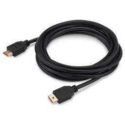 BURO Кабель аудио-видео HDMI 1.4, HDMI (m) - HDMI (m) , ver 1.4, 3м, GOLD, черный [bhp hdmi v1.4 3m lock]