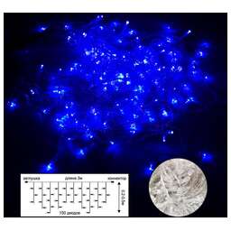 ECOLA N6YB03ELC LED гирлянда 220V IP44 Бахрома наращиваемая (доп секция) 3x(0.2-0.5)м 150Led Синий Blue, прозр.провод с коннекторами синий