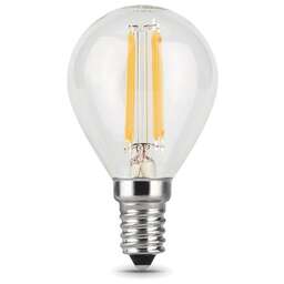 GAUSS Лампа светодиодная Filament 11Вт цок.:E14 шар 220B св.свеч.бел.теп. (упак.:10шт) (105801111)