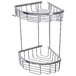 САНАКС 75250 Полочка угловая овальная двойная 18 см