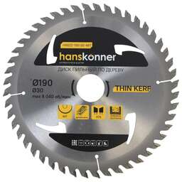 HANSKONNER Диск пильный H9022-190-30-48T