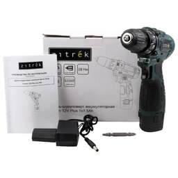 ZITREK Дрель-шуруповерт Green 12V Plus аккум. патрон:быстрозажимной (085-1013)