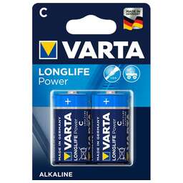 VARTA Батарея Longlife power LR14 BL2 Alkaline C (2шт) блистер