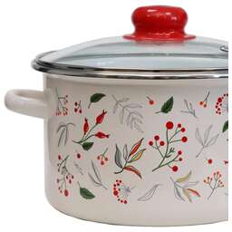 ЭМАЛЬ 33-Б1612С/4 Ягодки эмал цил 3,0л стекл/кр мет/об