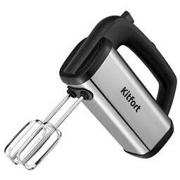 KITFORT Миксер КТ-3403, ручной, серебристый и черный