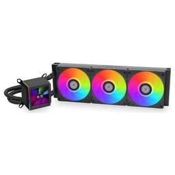 LIAN-LI Система водяного охлаждения Galahad II LCD 360 ARGB Soc-AM5/AM4/1200/1700/1851 черный 4-pin 30dB Al+Cu LCD Ret (G89.GA2ALCD36B.00)