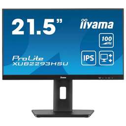 IIYAMA Монитор 21.5" ProLite XUB2293HSU-B7 черный IPS LED 16:9 HDMI M/M матовая HAS Piv 300cd 178гр/178гр 1920x1080 100Hz DP FHD USB 3.9кг