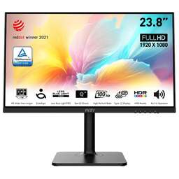 MSI 23.8" Монитор Modern MD2412P, 1920x1080, IPS, 100Гц, 1хHDMI, 1хType-С, черный [9s6-3pa59h-095]