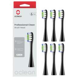 OCLEAN Комплект насадок Professional clean (6 шт), черный